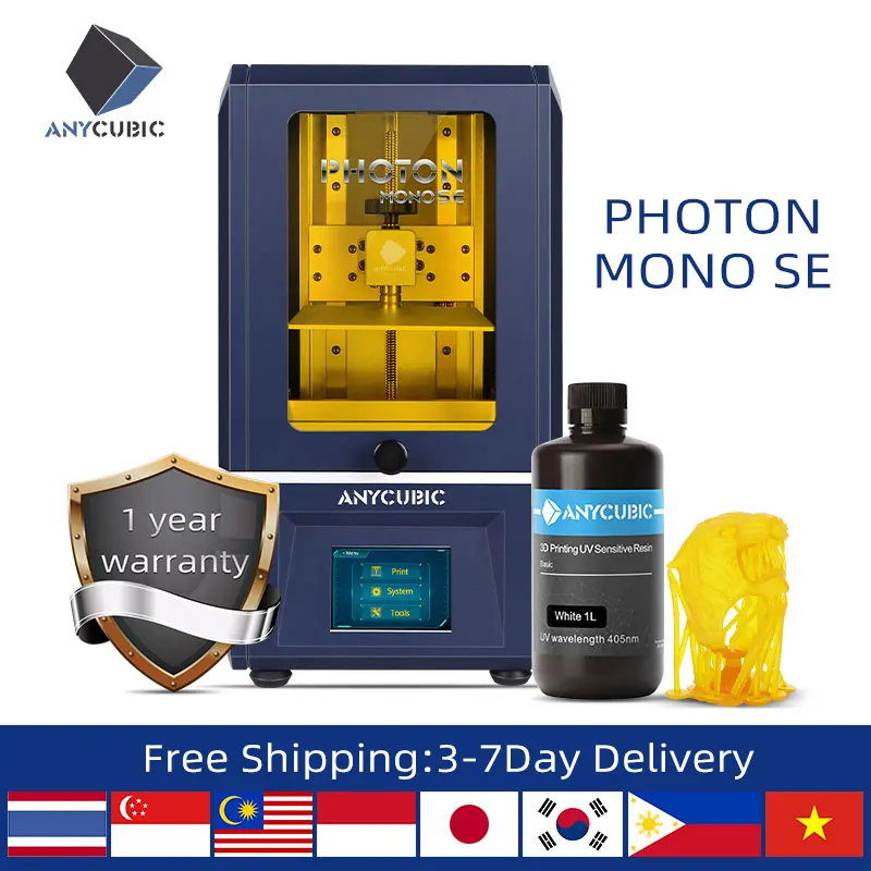 Новинка 2020 3D принтер Anycubic Photon Mono SE приложение для дистанционного управления ЖК