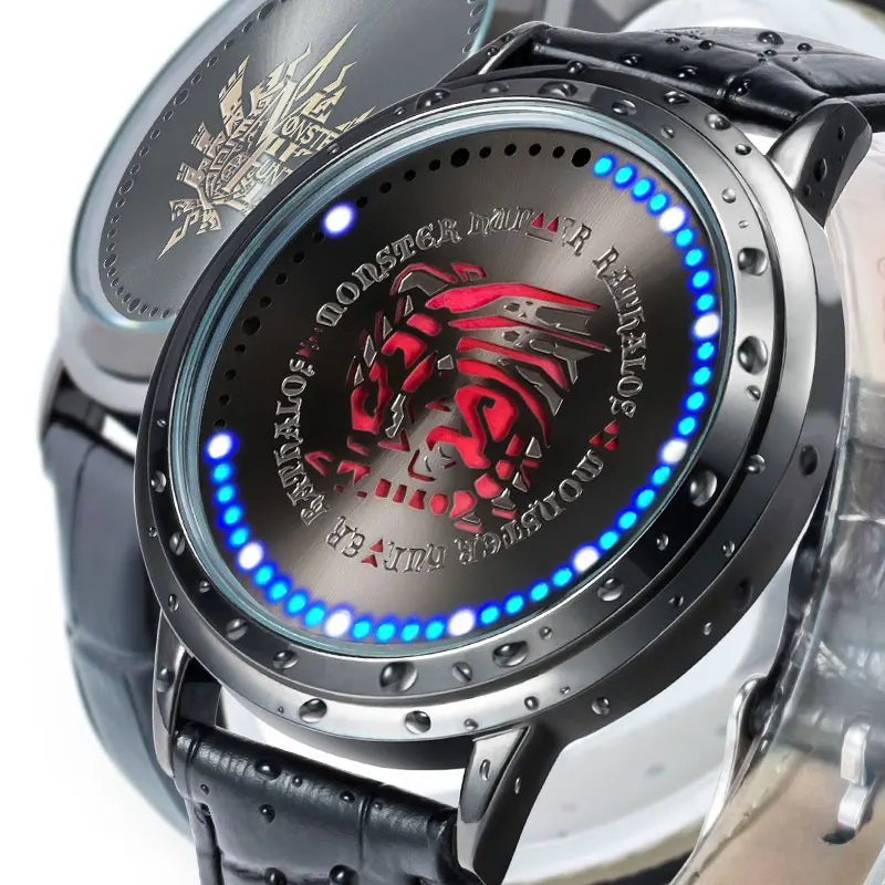 

Monster Hunter MHX LED Waterproof Watch Cosplay Props Touch Screen Digital Light Wristwatch Gift