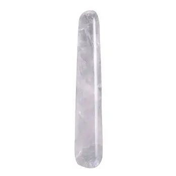 

Natural Rock Quartz Gemstone Massage Wand Mineral Acupoint Pen Yoni Wand Gua Sha Scraping Massage Face Eye Skin Care Tool