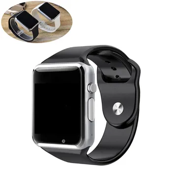 

A1 bluetooth smart watch Sport Pedometer Fitness Support SIM TF Card Camera Wearable Devices Smart Watches android chip s7 black