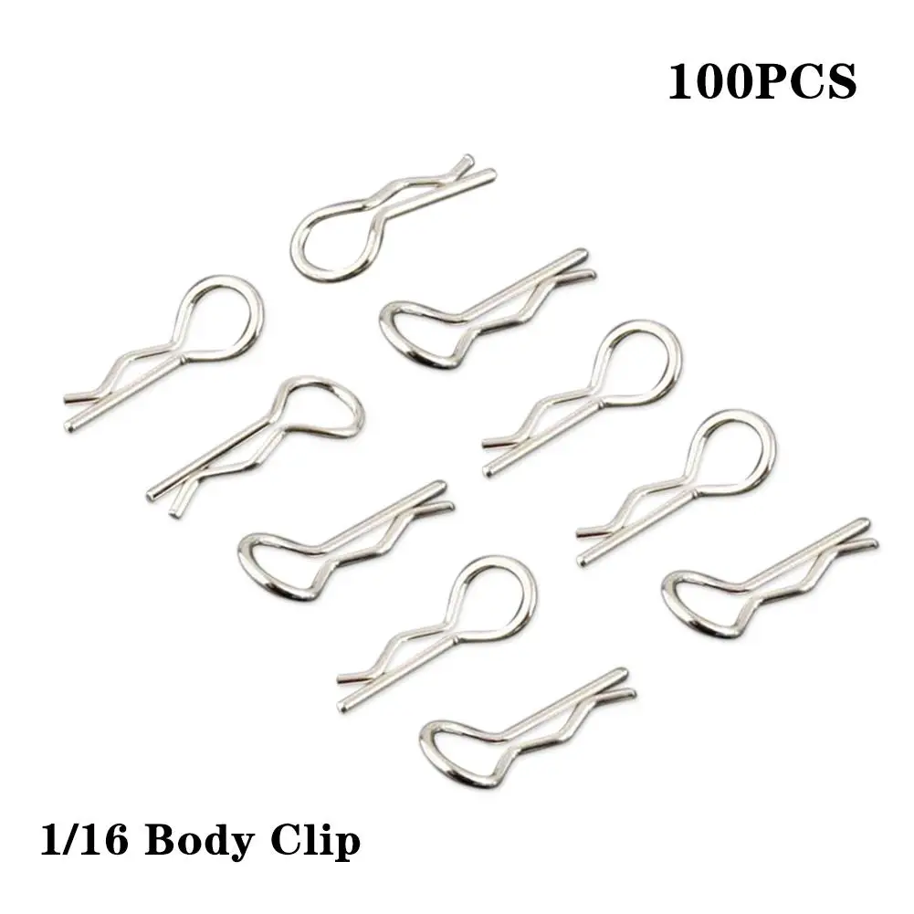 100pcs/pack Stainless Body Shell Clip Pin For HSP RC 1/16 Car Buggy Truck HSP Traxxas Vehicles Car Shell Latch
