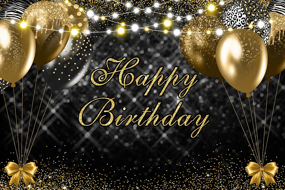 Donna Happy Birthday Party decorazioni sullo sfondo strisce bianche e nere  torta di compleanno Smash Background palloncino con puntini Glitter rosa -  AliExpress