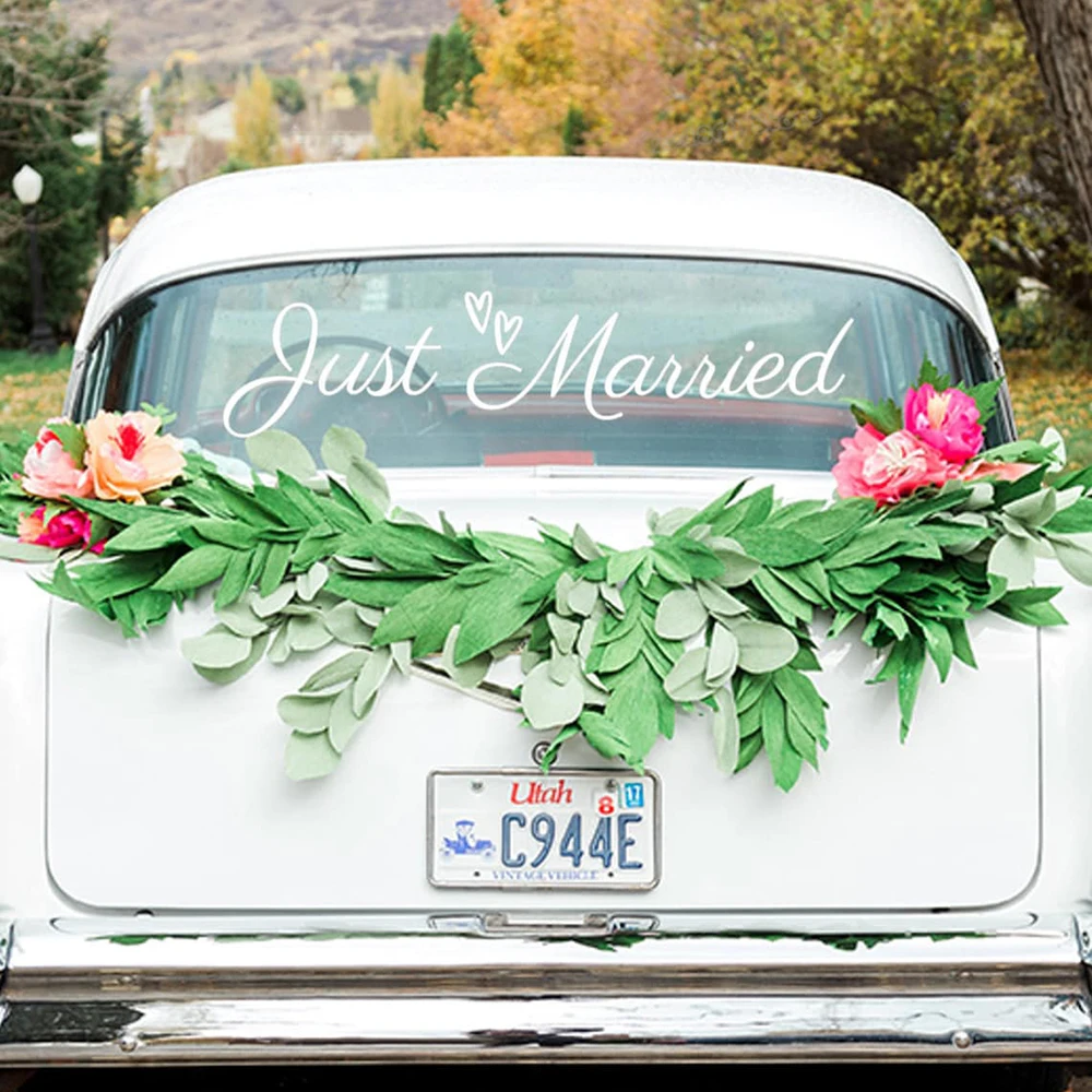 Wedding Car Magnets  Just Married Signs for Bride & Groom