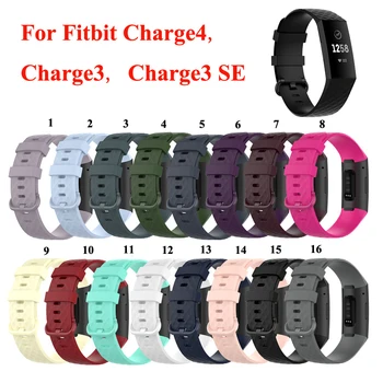 

Newest Smart Silicone Strap Band For Fitbit Charge 4 Replacement Wristband Bracelet Adjustable For Fitbit Charge 3 3 SE Watch