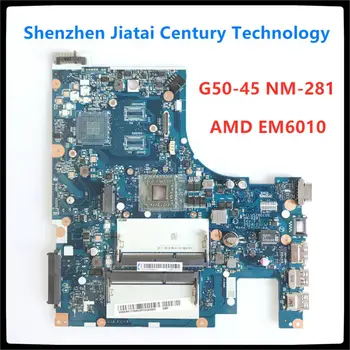 

Free Shipping NM-A281 Laptop motherboard for Lenovo G50-45 PC Mainboard AMD EM6010 MB ACLU5 ACLU6 NM-A281 15 inch full tesed OK
