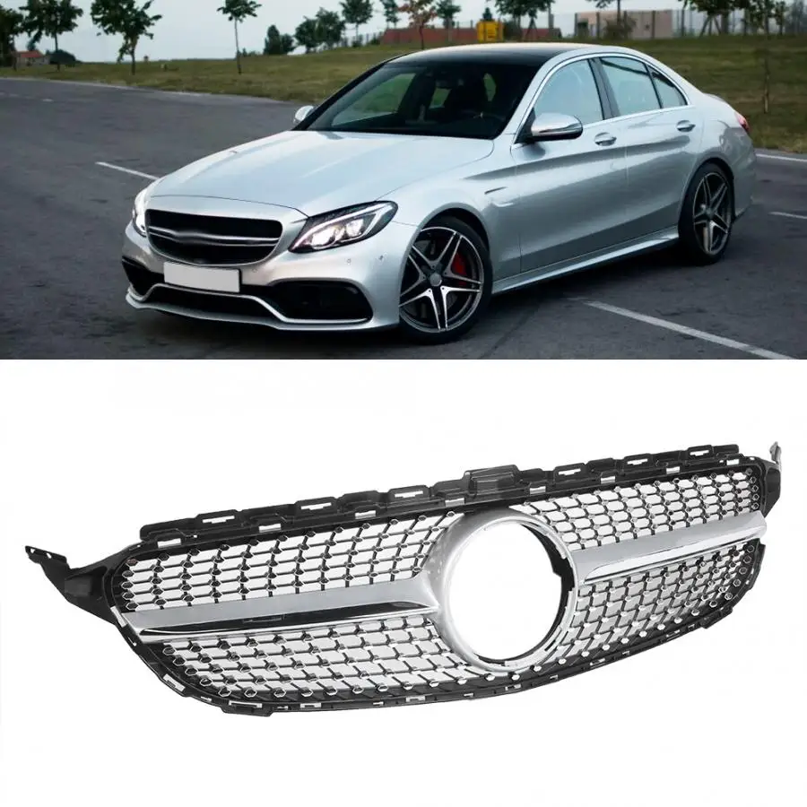Авто передний бампер Гриль аксессуар Решетки Подходит для Mercedes Benz W205 автомобиля-Стайлинг автомобиля аксессуары