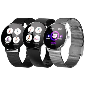 

Full Touch Round Screen Smart Bracelet IP67 Waterproof Heart Rate Blood Pressure Monitoring Health Reminder Sports Pedometer