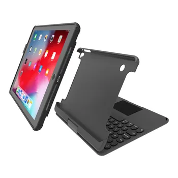 

For iPad/pro9.7/air2/air Tablet With Case 360 Rotating Colorful Lighting Bluetooth Keyboard Case With Touch Cover Pen Set z1118