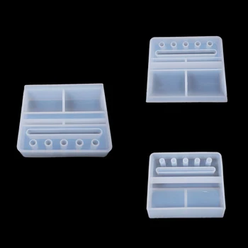

Free Shipping Multi-Function Storage Mobile Phone Holder Pen Silicone Mould Epoxy Resin Decorative Craft DIY CLAY Molds
