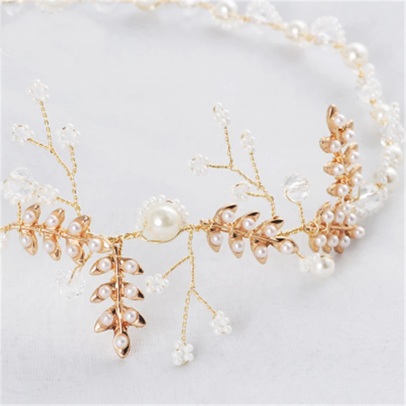 Fashion Bridal Hairband Wedding Headpiece For Bride Handmade Party Jewelry Accessories Headdress Beauty Women Headhoop Haircombs