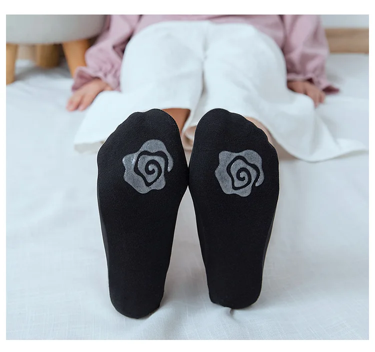 C1726 Seemless Viscose No-show Socks Women's Anti-slip Silica Gel Bottom Cotton Socks Sweat Absorbing Deodorizing Hidden Socks M