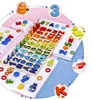 Juguetes de madera en 3D Montessori para niños, forma de número de pesca magnético, bloques a juego, juguetes educativos para niños, tablero de matemáticas preescolar ► Foto 2/6