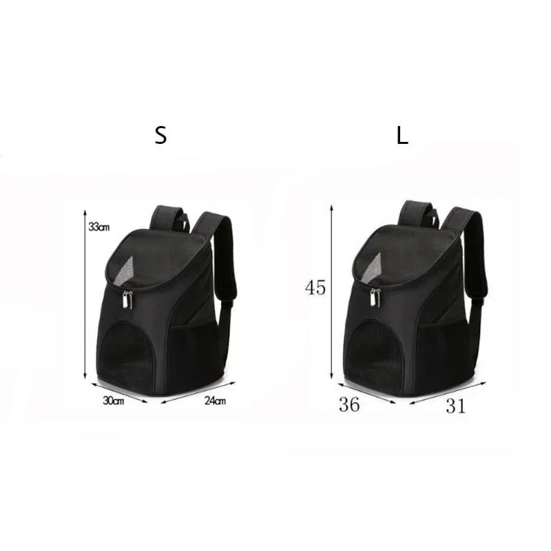Pet Carrier Portable Dog Cat Backpack Puppy Outdoor Travel Bag Small Dog Cat Chihuahua Zipper Mesh Backpack Breathable Pack 1PC
