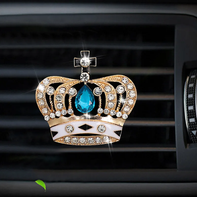 

An crown Style car air freshener perfume bottle diffuser in the car auto Air conditioner outlet vent air Perfume clip