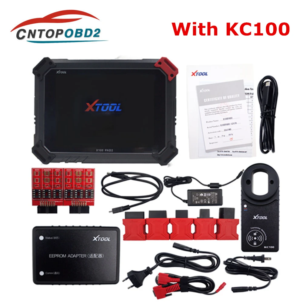 Оригинальный XTOOL X100 PAD2 Pro с KC100 автомобильный ключевой программатор OBD2