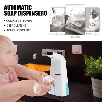 

Intelligent 280mL Liquid Soap Dispenser Automatic Contactless Induction Foam kitchen cocina дозатор для мыла для кухни