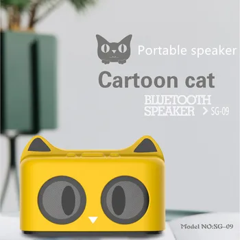 

Mini Portable Bluetooth Speaker Radio Handsfree FM Radio Subwoofer Cat AUX USB TF Card Bluetooth Stereo Loudspeaker F4035C