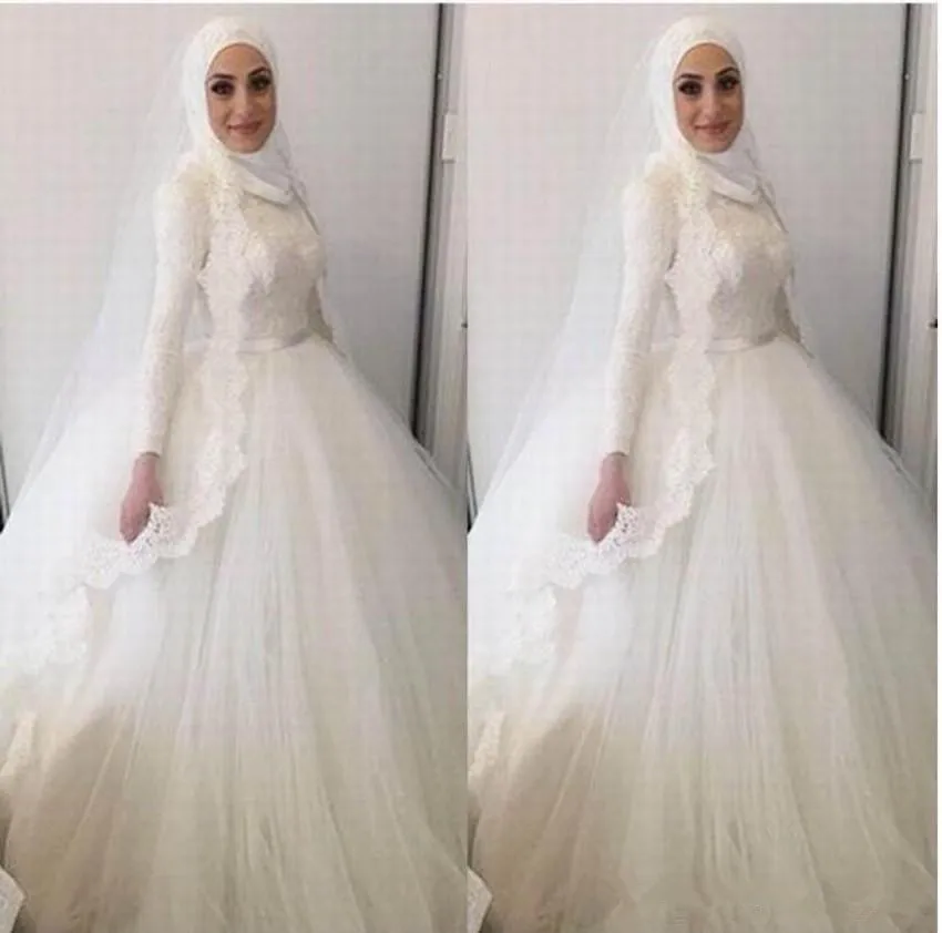 Арабское бальное платье свадебное платье для мусульман исламские Свадебные платья Элегантное женское вечернее платье кружевные свадебные платья платье невесты, свадебное платья