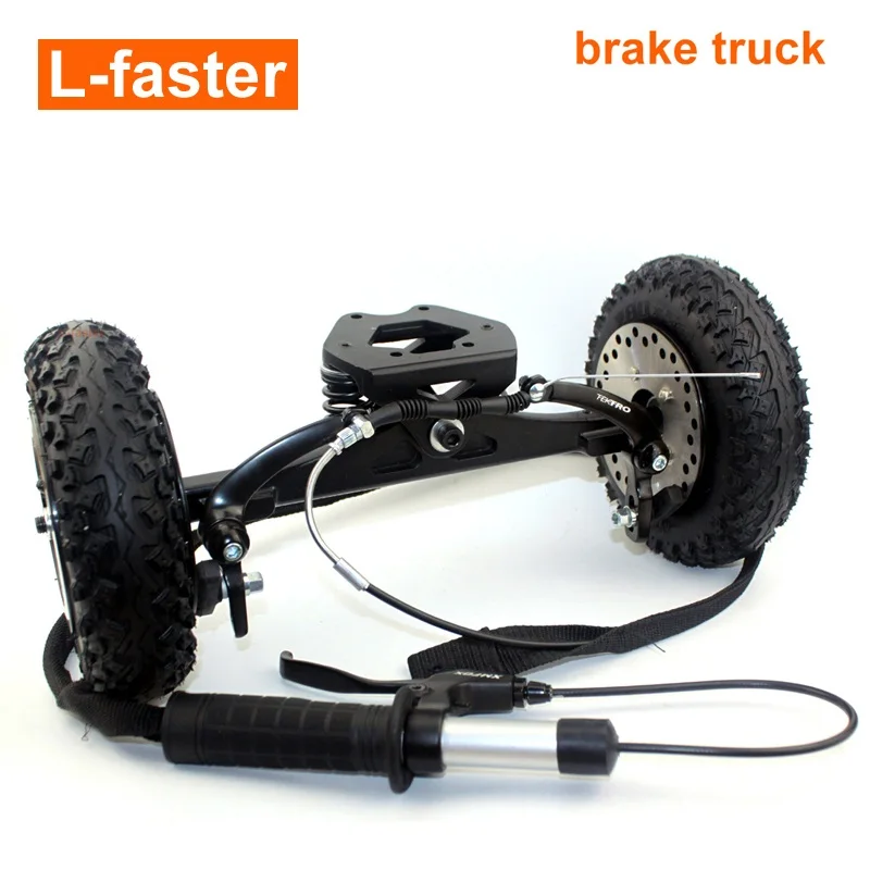 Brake truck only L-faster горный скейтборд Грузовики внедорожный посадочный пружинный грузовик с тормозом вездеход Лонгборд тормозная система - Цвет: Brake truck only