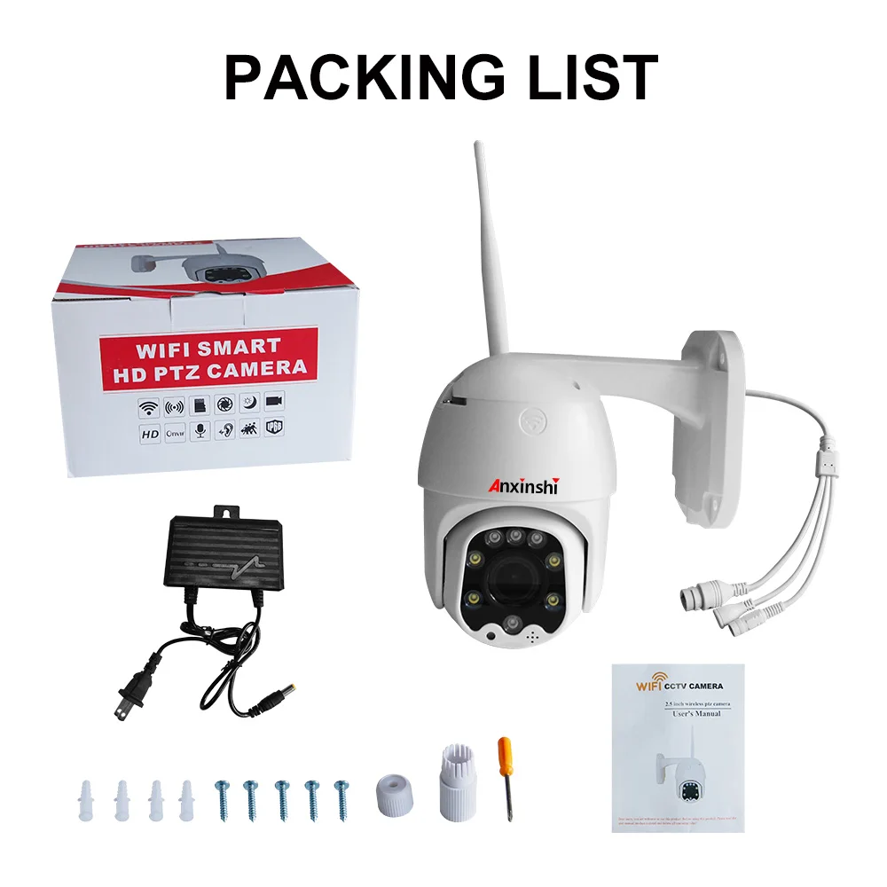 Открытый WiFi 5MP PTZ камера беспроводная IP скоростная купольная камера двухсторонняя голосовая P2P Onvif Водонепроницаемая камера видеонаблюдения