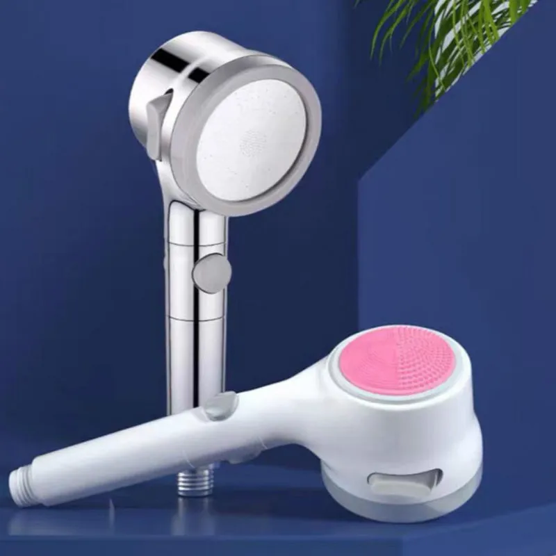 

South Korea Imported Beauty Skin Pressurized One-key Stop Bathroom Filter Water Shower Nozzle Removable and Washable Top H8053