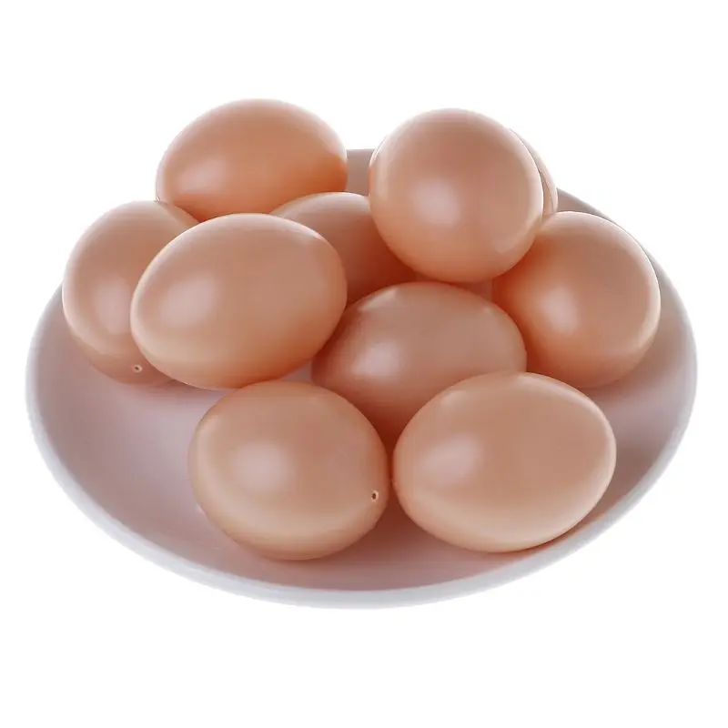 

10Pcs Plastic Simulation Eggs Graffiti Painted Exercise DIY Creative Easter Egg Children Early Educational Toy