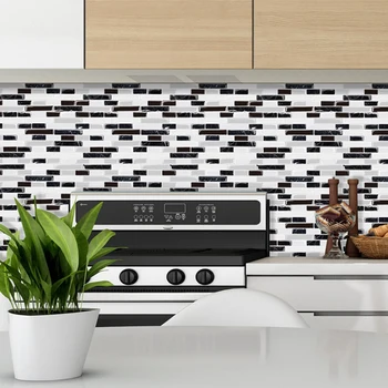 

3D Mosaic Tile Wall Sticker Home Kitchen Bathroom Decoration Bathroom Kitchen Home Tile Backsplash Wall Sticker