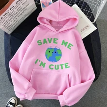 Vegan Save The Bees Harajuku 90s толстовки с героями мультфильмов для женщин Kawaii Graphic Ullzang корейский стиль толстовка теплая Милая Толстовка для женщин