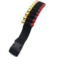Tactical 29 Rounds 12GA Shotgun Shells Bandolier Magazine Pouch with Ammo Cartridge Holder Belt Pouch Adjustable Nylon Strap