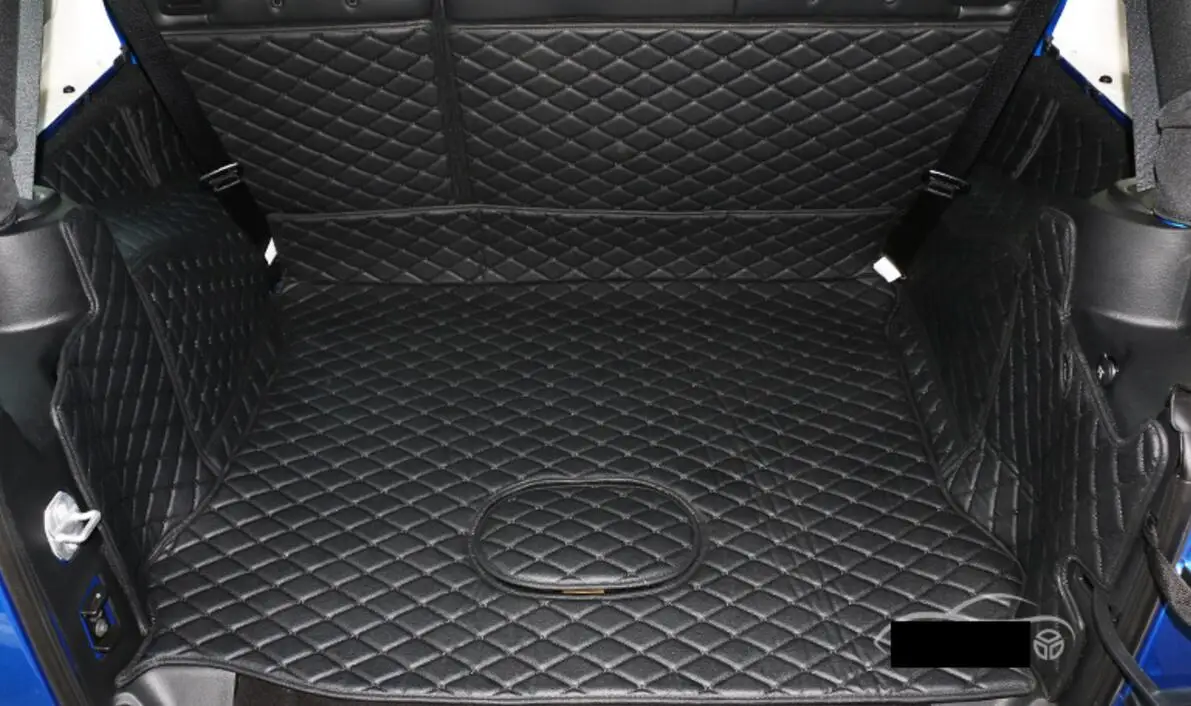 Волокна кожи багажник автомобиля коврик для jeep wrangler 2011 2012 2013 jk автомобильные аксессуары