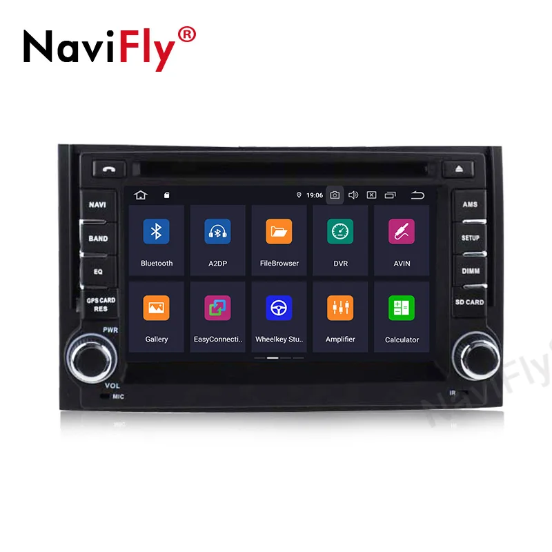 NaviFiy Android 9,0 2Din 6,2 дюймов 4 Гб+ 64 ГБ Автомобильный DVD мультимедийный плеер для HYUNDAI H1 Автомагнитола поддержка gps навигация wifi BT