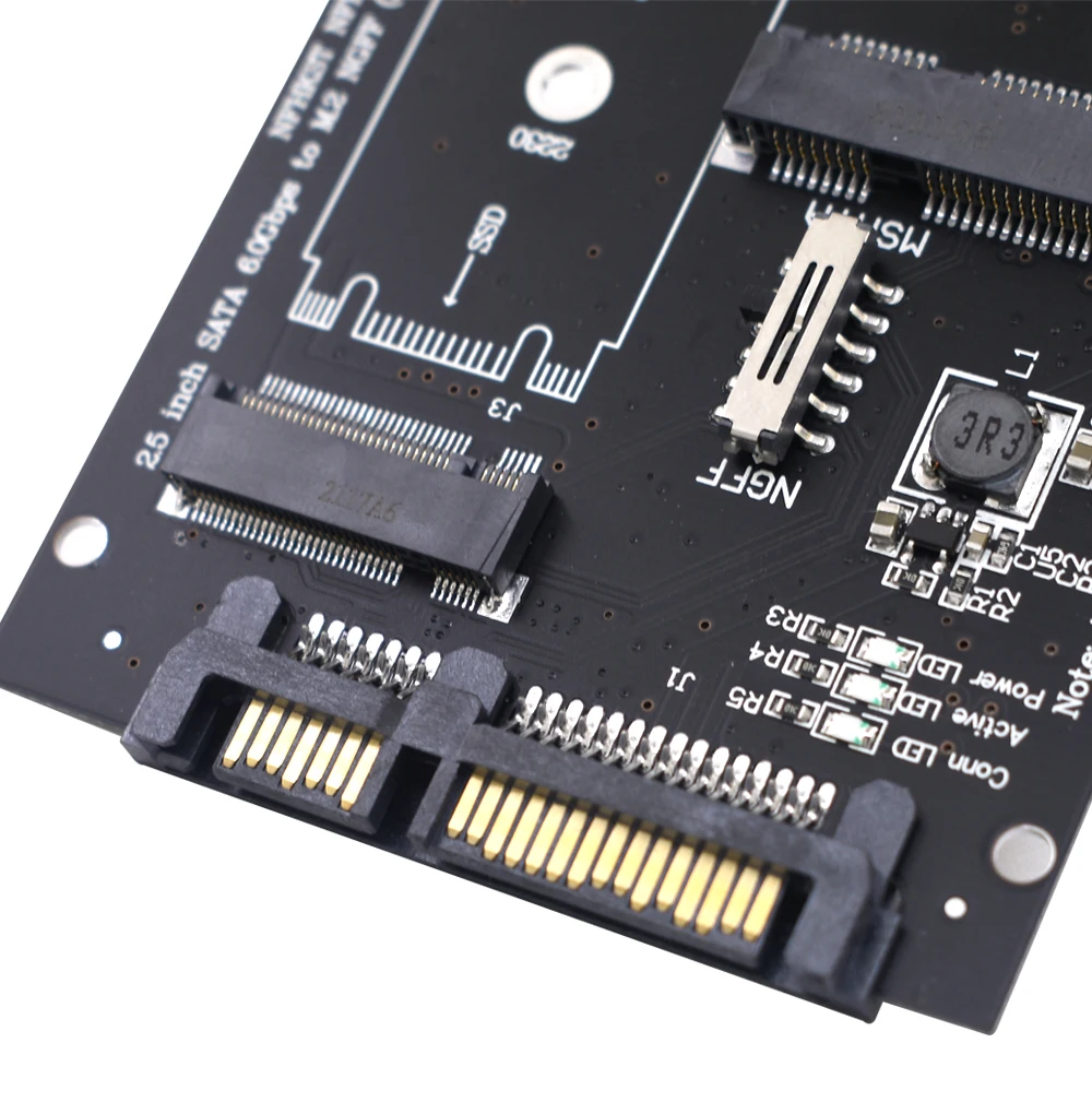 TISHRIC MSATA to SATA & M.2 SSD Adapter Board - 2.5 Inch Form Factor, 6Gbps Speed, Compatible with M.2 NGFF SATA and MSATA SSD for PC Description Image.This Product Can Be Found With The Tag Names M2 sata adapter card b key ngff ssd, M2 ssd 25in sata adapter converter, Msata ssd 25 sata 60 adapter converter