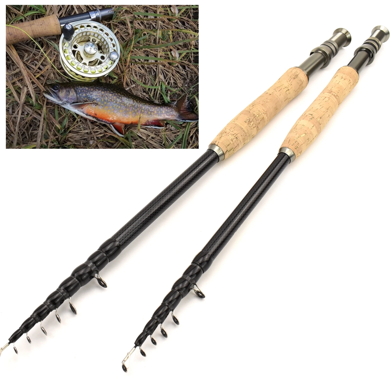 Ft Telescopic Pike Rod NEW Telescopic Fly Fishing Rod Portable