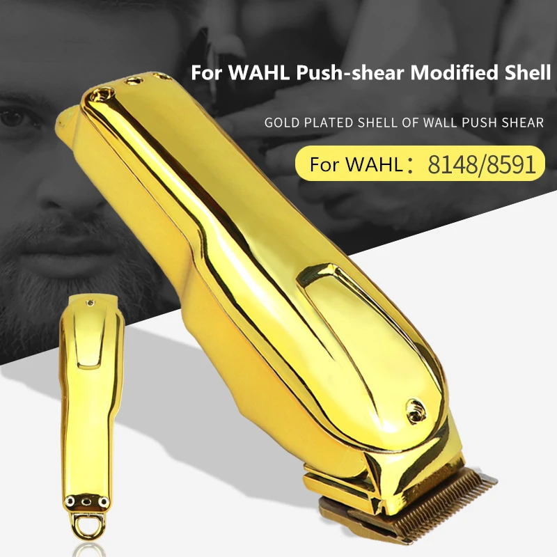 

DIY Portable Electric Clippers Modified Shell Personality Trend Gold Plating Cover Clipper Protector For WAHL 8148/8591 G0702