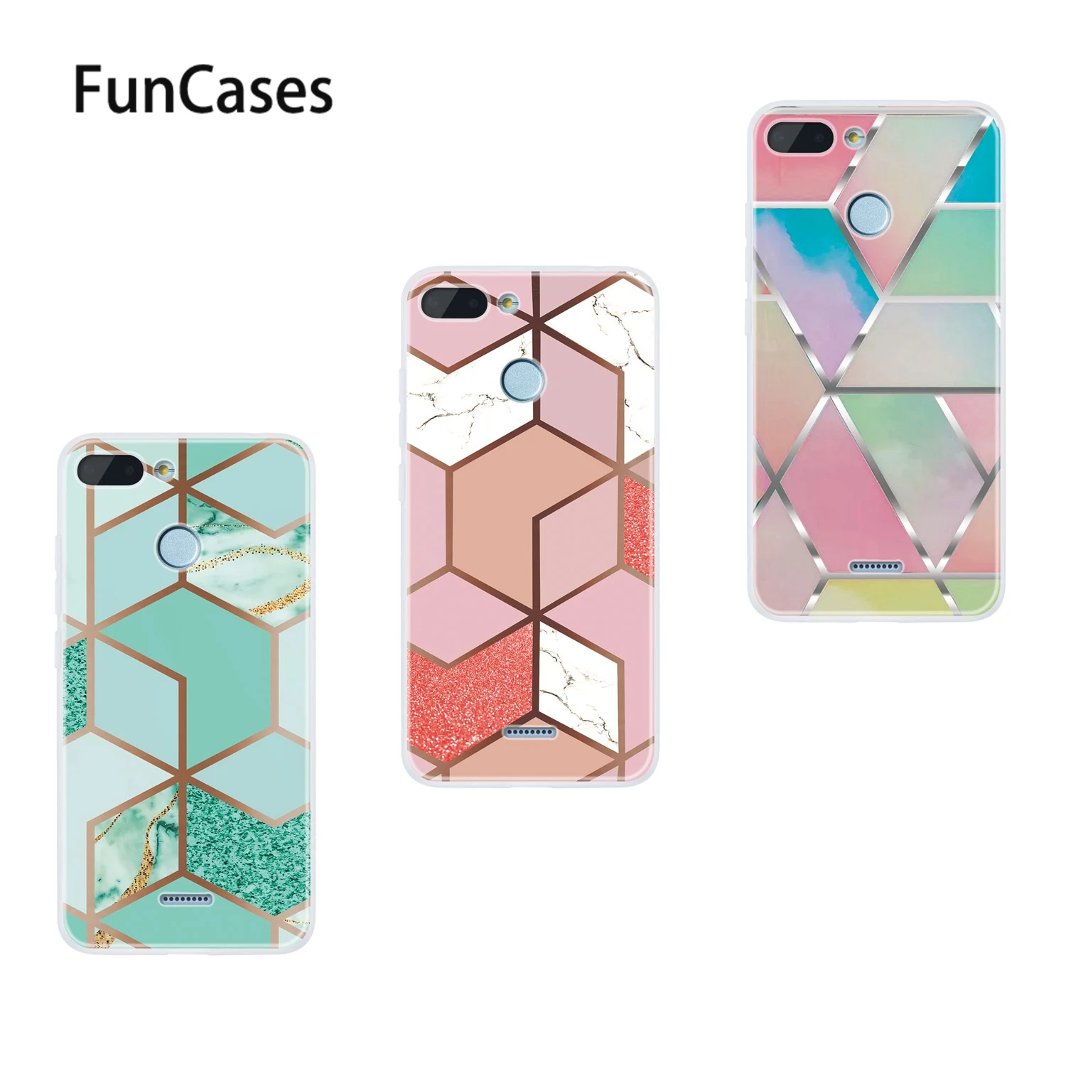 Fitted Cases For Xiaomi accesorios Redmi 6 Black And White sFor carcaso 6A Fundas Soft Silicone Shell Funda | Мобильные телефоны и