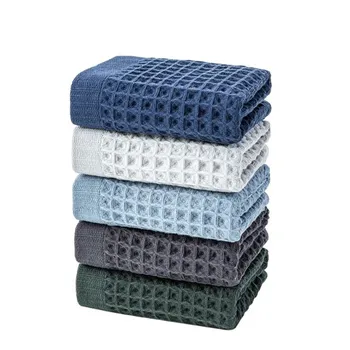 

Pure Cotton Waffle plain colored Washcloth Face Towel plain colored towel