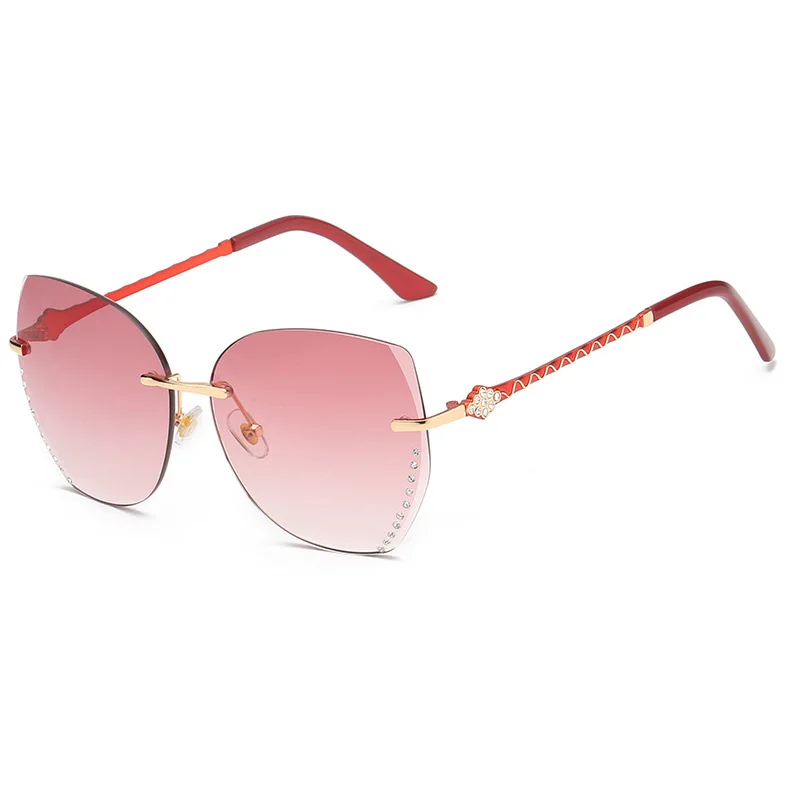 SHEN NUO S Серия роскошный бренд ray bann женские солнцезащитные очки кошачий глаз modis merrys zonnebril dames поляризованные очки Oculos De Sol - Цвет линз: Розовый