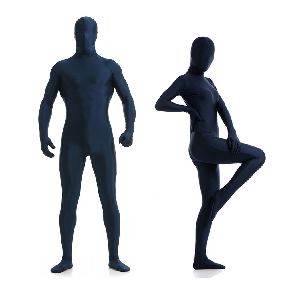 Индивидуальные костюмы Zentai для всего тела Хэллоуина с открытыми глазами и