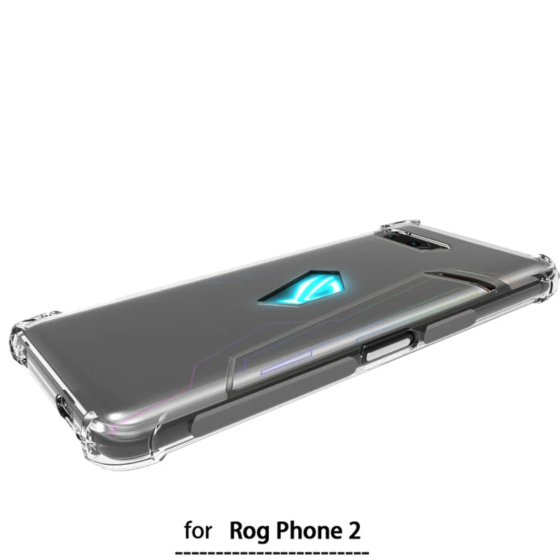 Противоударный мягкий ТПУ чехол для Asus ROG Phone 2 Чехол для Asus ROG Phone II ZS660KL задняя крышка чехол