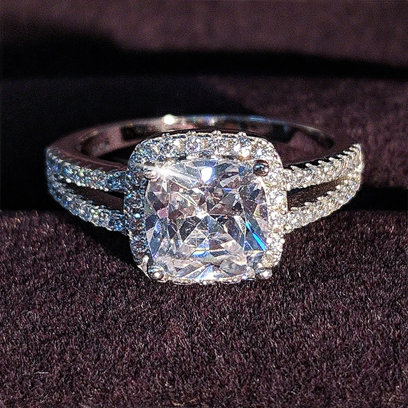 Женское кольцо из серебра 925 пробы с фианитом|925 sterling silver ring|ring fingersterling rings |