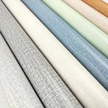 Тканевые обои самоклеящиеся обои ПВХ Обычная гостиная льняная общежития наклейка для ремонта ТВ фон обои