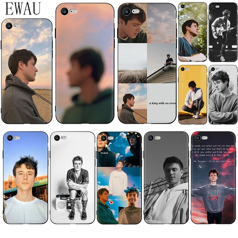 Мягкий силиконовый чехол для телефона EWAU Alec Benjamin iphone 12 Mini X XR XS 11 Pro Max SE 2020 5 5s 6 6s 7 8