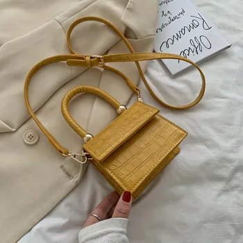 

Stone Pattern Mini Women Shoulder Bags Pu Leather Crossbody Bags For Women Brand Design Summer Small Lady Handbag Phone Purse