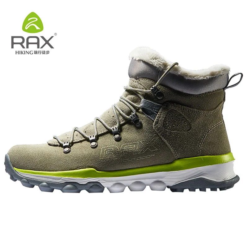 Ceny RAX Snow Boots mężczyźni futrzana podszewka antypoślizgowe buty górskie kobiety lekkie odkryte trampki dla mężczyzn buty trekkingowe Moutain wspinaczka