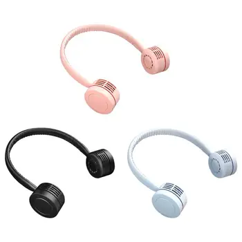 

Portable Hanging Neck Fan Cooling Fan Low Noise Strong Airflow Cooler 3 Speed Adjustable Silent Fan