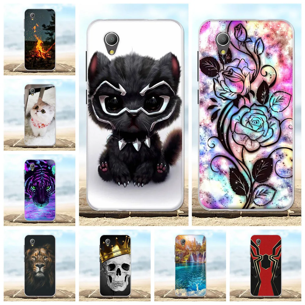 

For Alcatel 1 Cover Soft TPU Silicone For Alcatel 1 5033D 5033 5033A 5033Y 5033X Case Scenery Patterned For Alcatel 1 Funda Capa