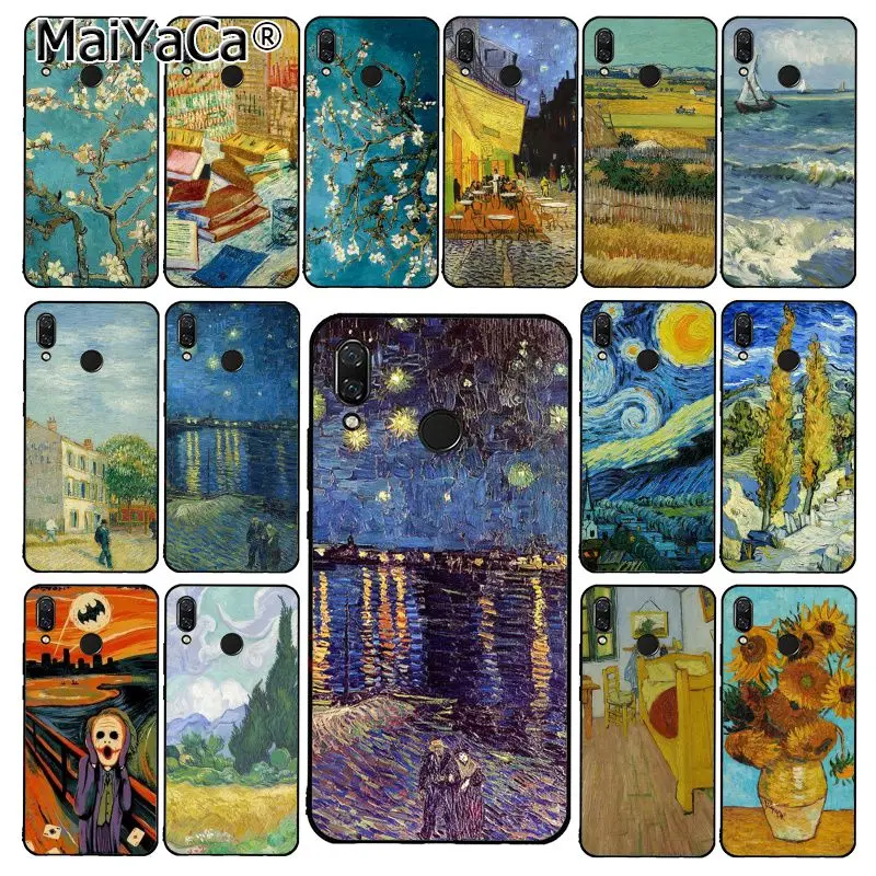 

MaiYaCa Van Gogh Starry Night oil painting Phone Case for Xiaomi Redmi8 4X 6A S2 Go Redmi 5 5Plus Note4 5 7 Note8Pro