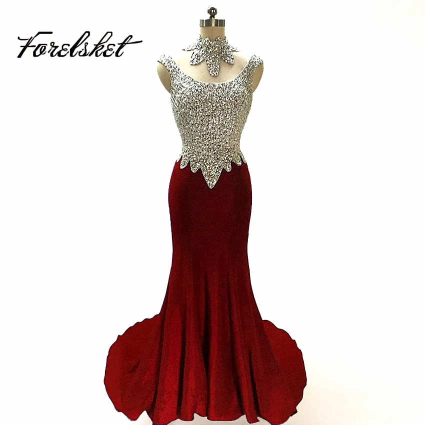 Vestidos de festa Сатиновые длинные платья для выпускного вечера Вечерние платья Русалка официальное вечернее платье халат De Soiree корсет с кристаллами аппликация