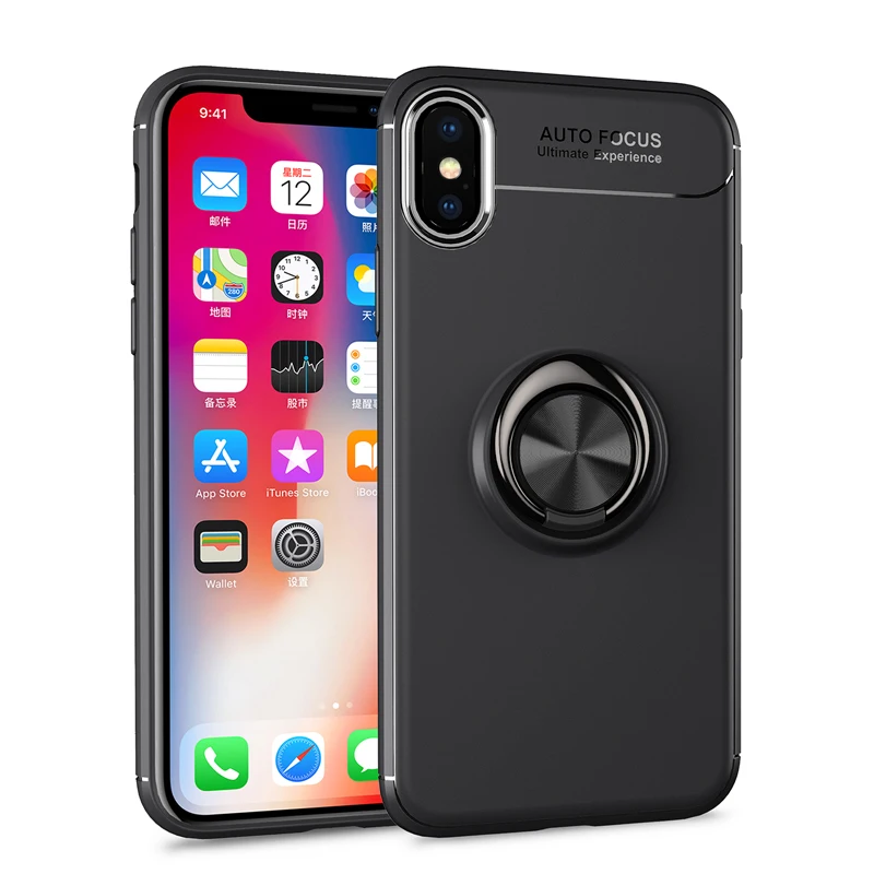 Чехол для iphone 11 Pro Max, Роскошный чехол, чехол для iphone 6, 6S Plus, 7, 8 Plus, X, XR, Xs Max, чехол с магнитным кольцом