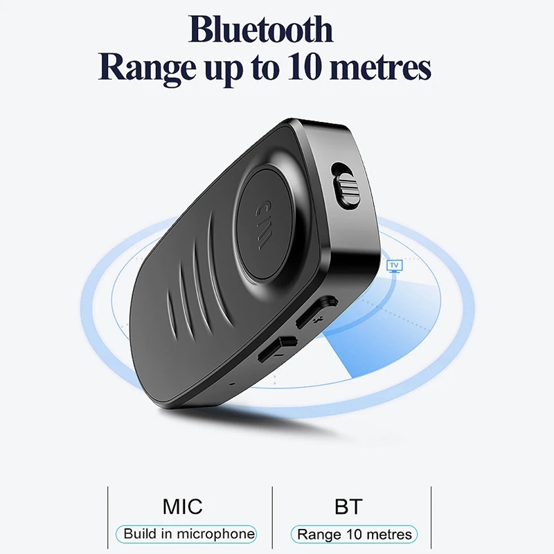AAAE Top-J19 Bluetooth 5,0 приемник 3,5 мм разъем AUX MP3 музыкальный автомобильный комплект микрофон Громкая связь вызов Беспроводной адаптер динамик наушники аудио